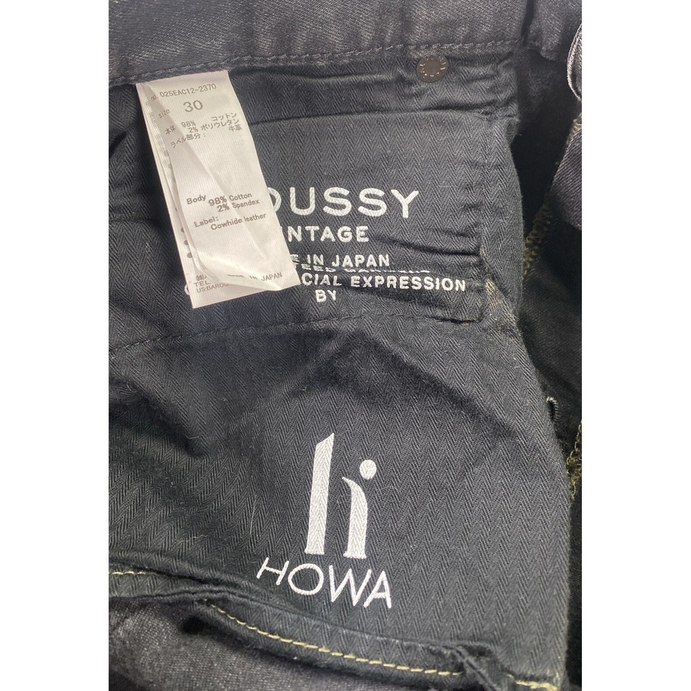 Moussy Vintage Women's Size 30 Howa Black Tapered Jeans Distressed Stretch - Picture 5 of 5
